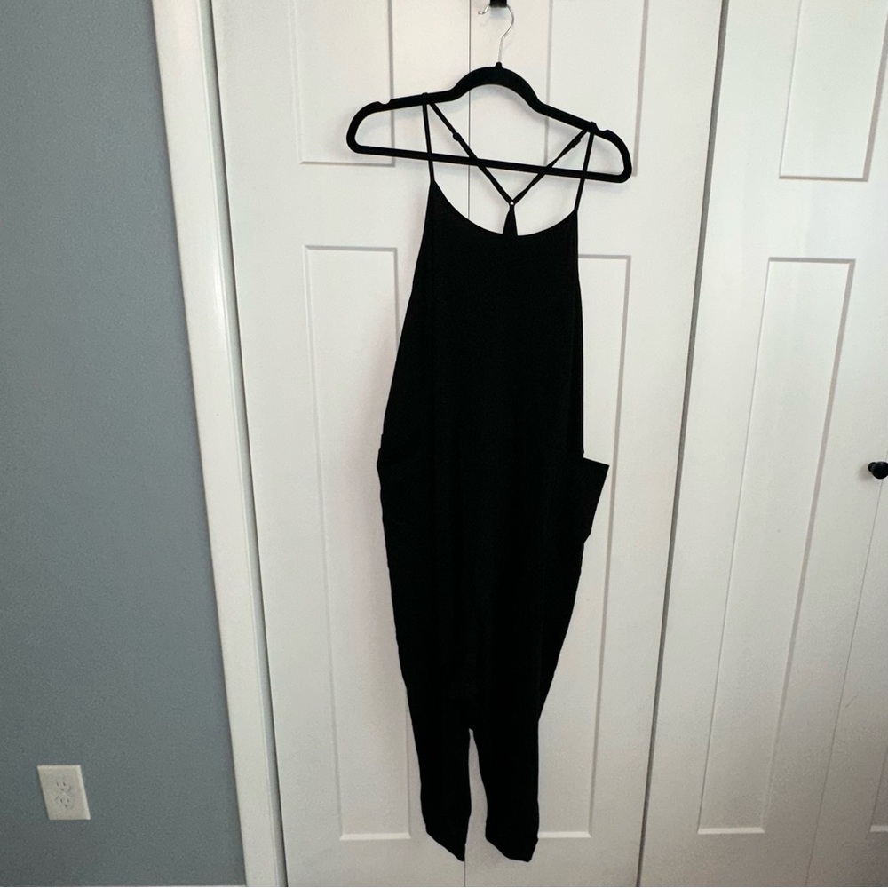 SHEIN Baggy Boho Black Jumpsuit